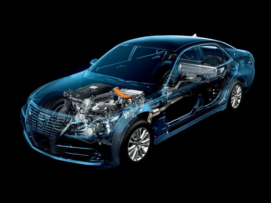 Схема Toyota Crown Hybrid Royal Saloon (S210) 2012 года  (фото 9 из 14)
